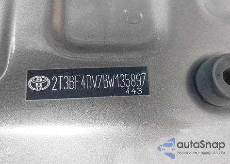 2011 Toyota Rav4 from USA, damaged, VIN 2T3BF4DV7BW135897